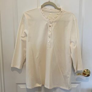 Spartina top 95% cotton 5% spandex
